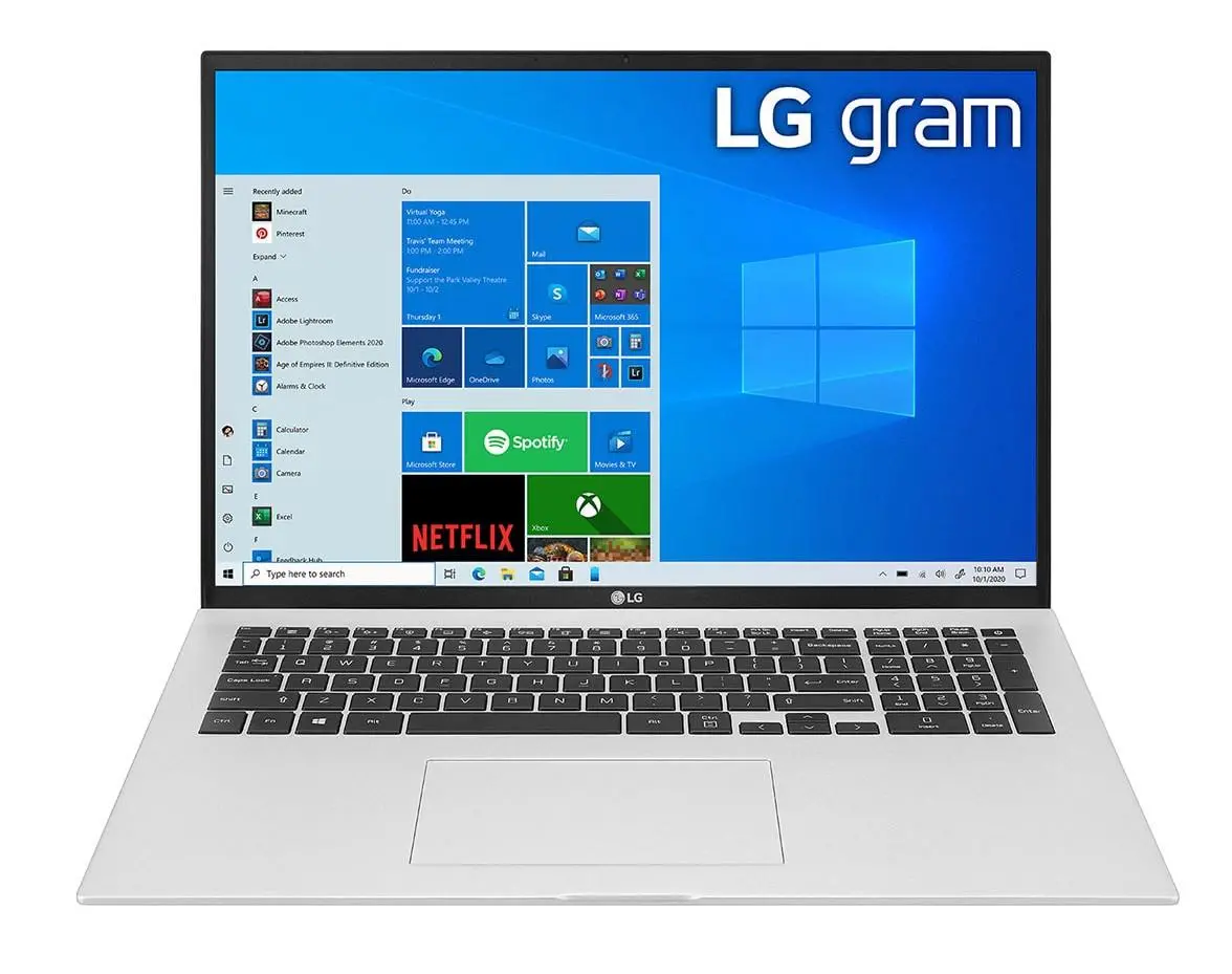 Laptop ultrabook LG Gram 17'' 2021 17Z90P-G.AA76Y i7-1165G7 16GB RAM 512GB Dysk SSD Win10 Srebrny