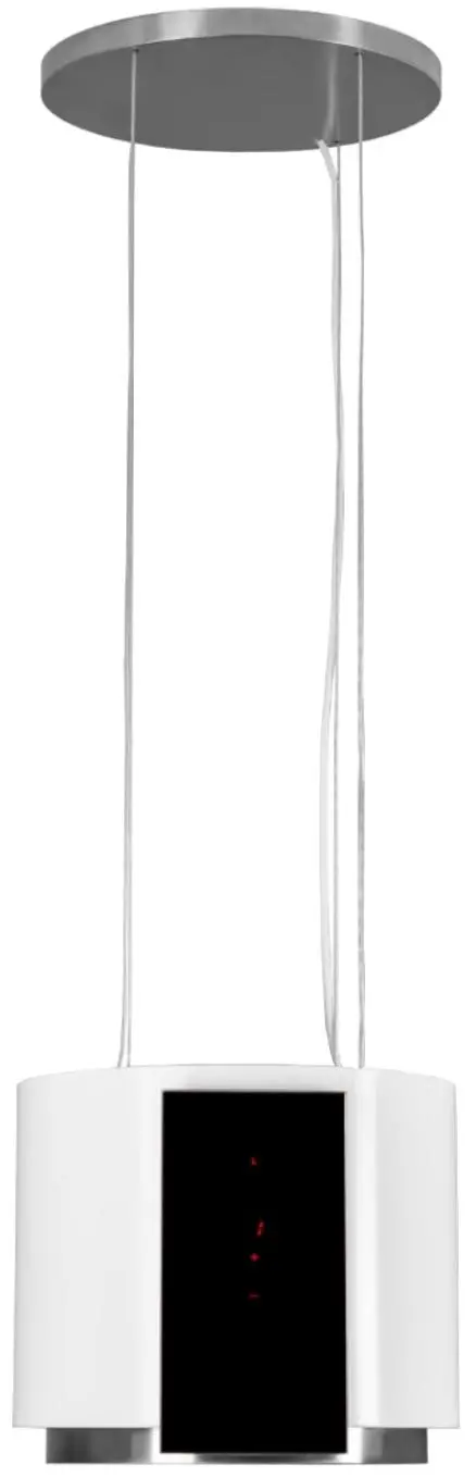 Okap VDB Isla Glass Biały