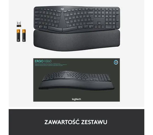 Logitech Ergo K860 Grafitowy - Kup na Raty - RRSO 0%
