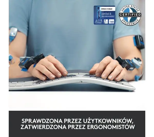 Logitech Ergo K860 Grafitowy - Kup na Raty - RRSO 0%