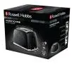 Toster Russell Hobbs Honeycomb Black 26061-56 Ruszt do bułek Rozmrażanie