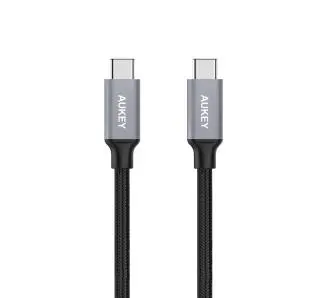 Kabel Aukey CB-CD5 USB-C do USB-C QC 3A 60W 1m Czarny