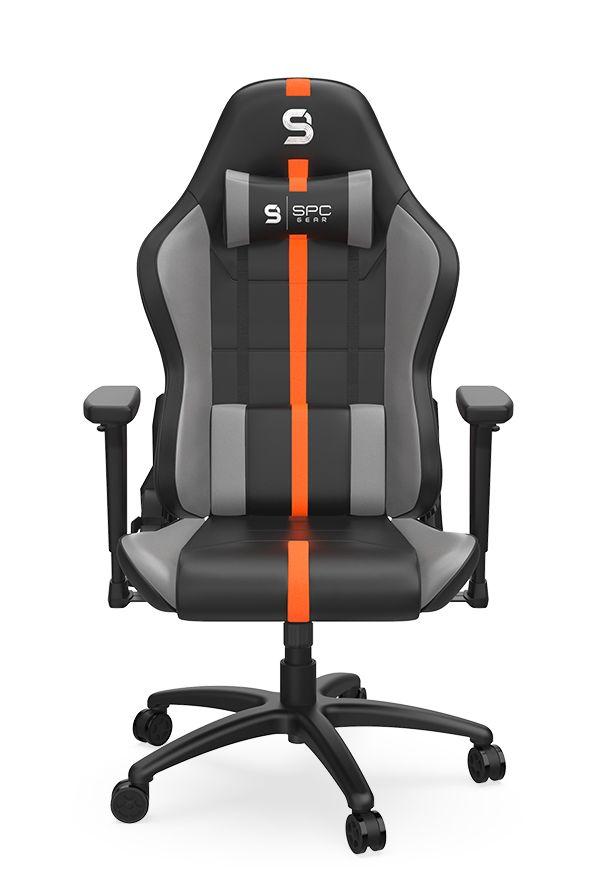 Fotel SPC Gear SR400 Gamingowy do 120kg Skóra ECO Pomarańczowy