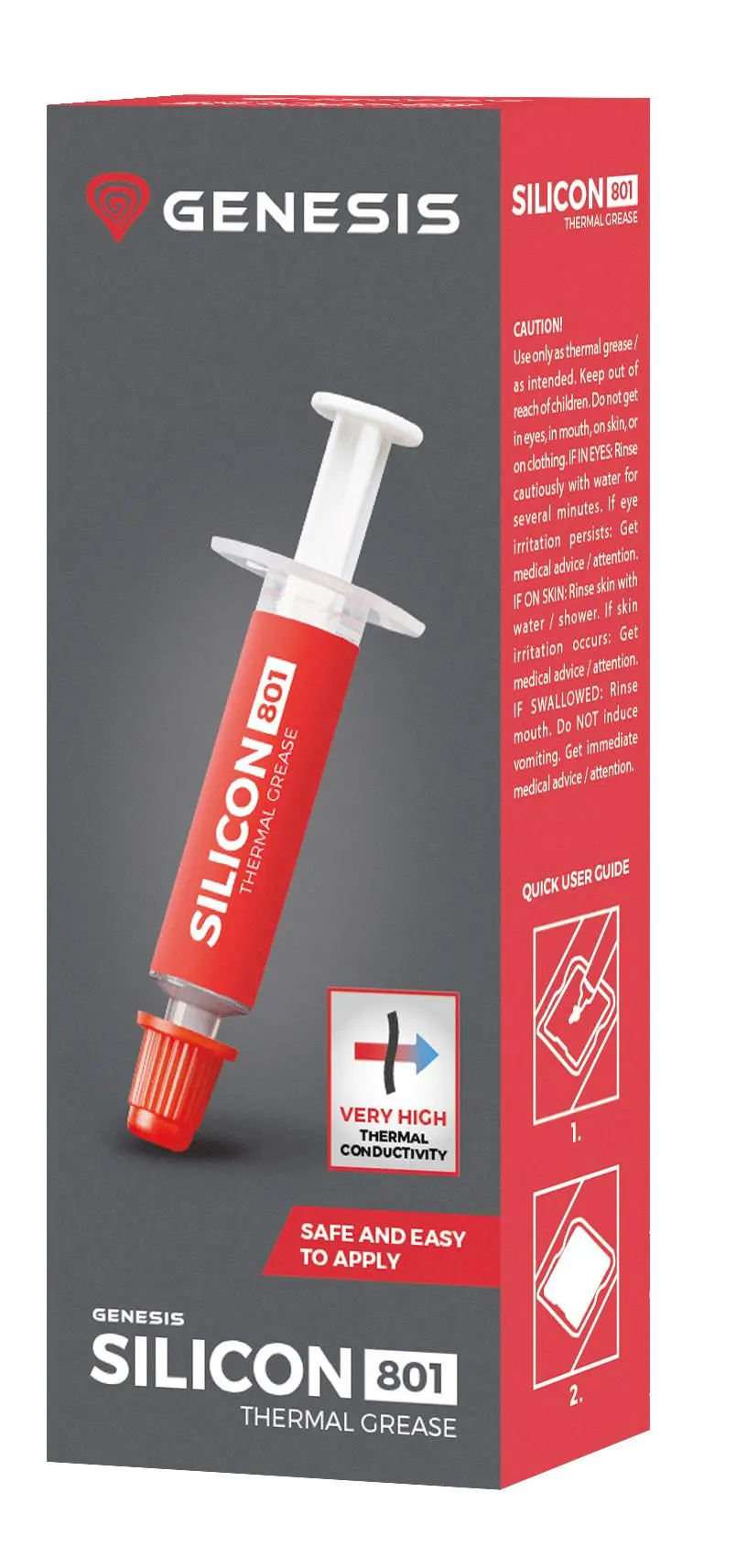 Pasta termoprzewodząca Genesis Silicon 801 0,5g