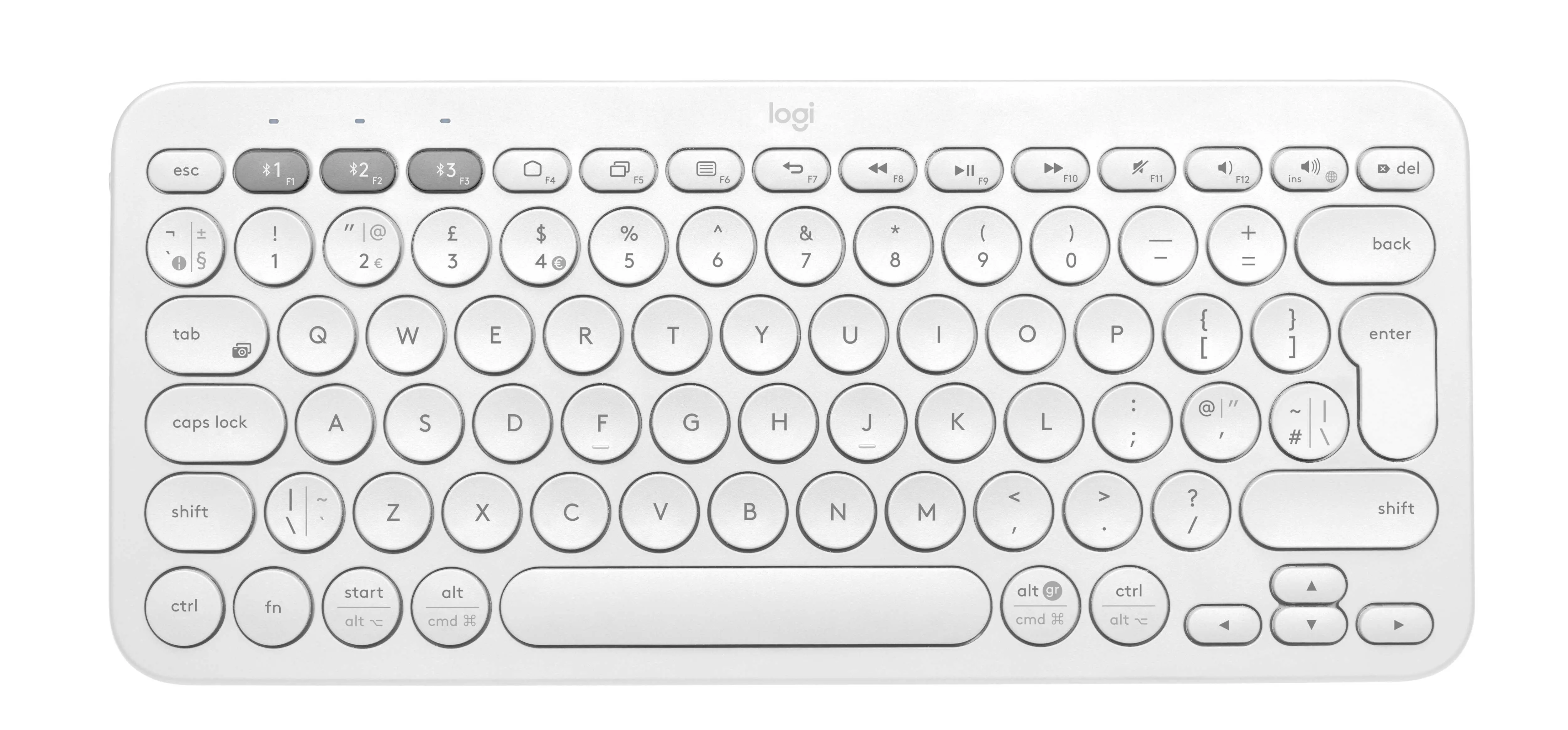 Klawiatura membranowa Logitech K380  Biały