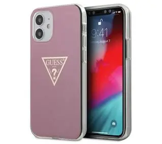 Guess Metallic GUHCP12SPCUMPTPI do iPhone 12 mini Różowy