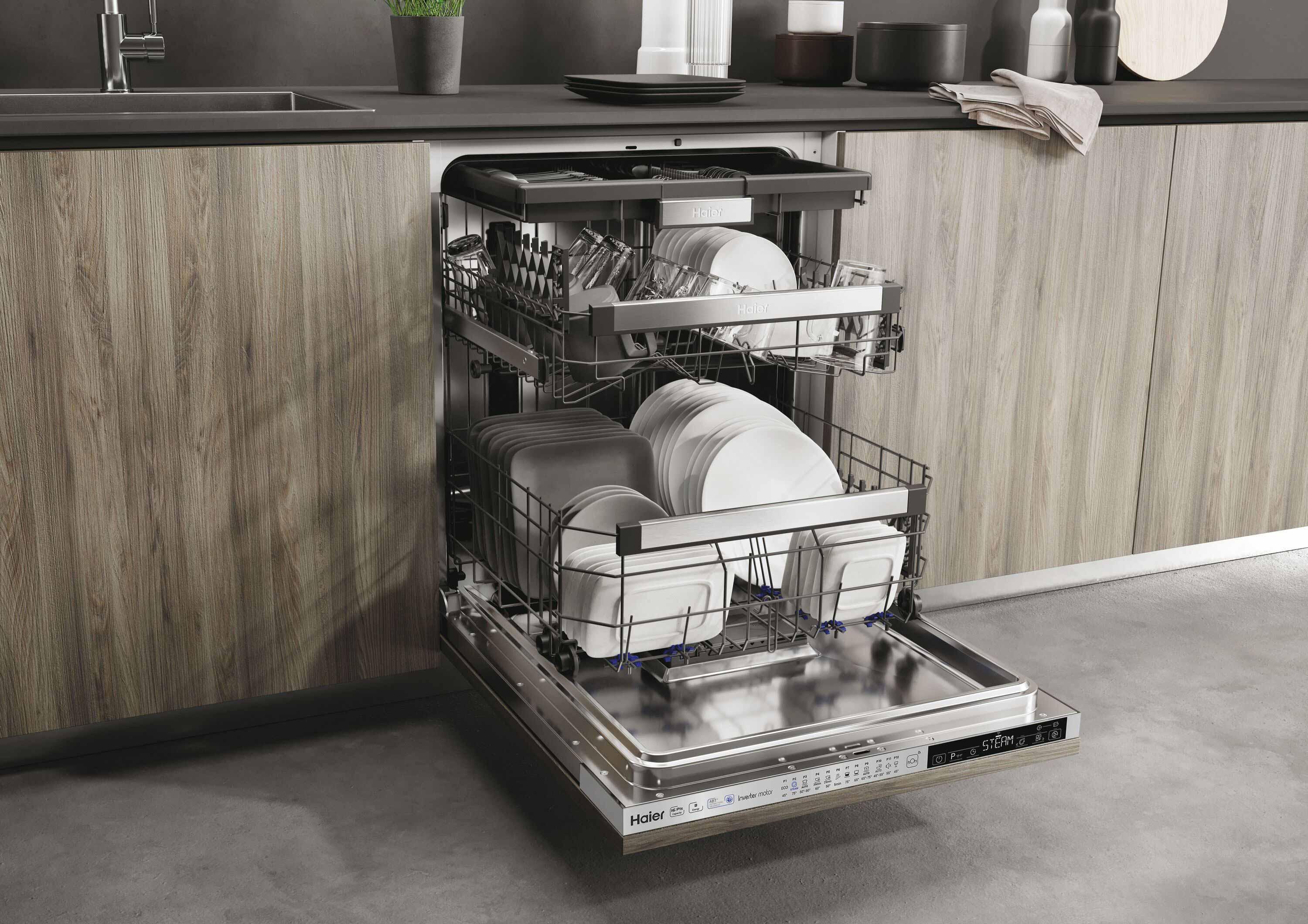 ヨシミページ Zmywarka Haier XIB6B2S3FS - 60cm - automatyczne otwieranie drzwi