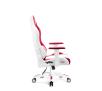 Fotel Diablo Chairs X-One 2.0 Kids Size Dla dzieci do 160kg Skóra ECO Tkanina Biało-czerwony