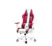 Fotel Diablo Chairs X-One 2.0 Kids Size Dla dzieci do 160kg Skóra ECO Tkanina Biało-czerwony