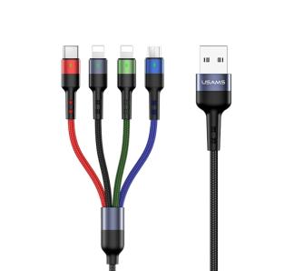 Kabel USAMS 4w1 US-SJ411 0,35m Kolorowy