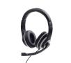 Słuchawki przewodowe z mikrofonem Gembird MHS-03-BKWT Nauszne Czarno-szary