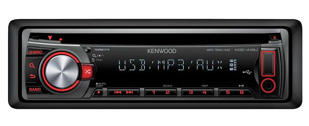 Radioodtwarzacz samochodowy Kenwood KDC-415UR