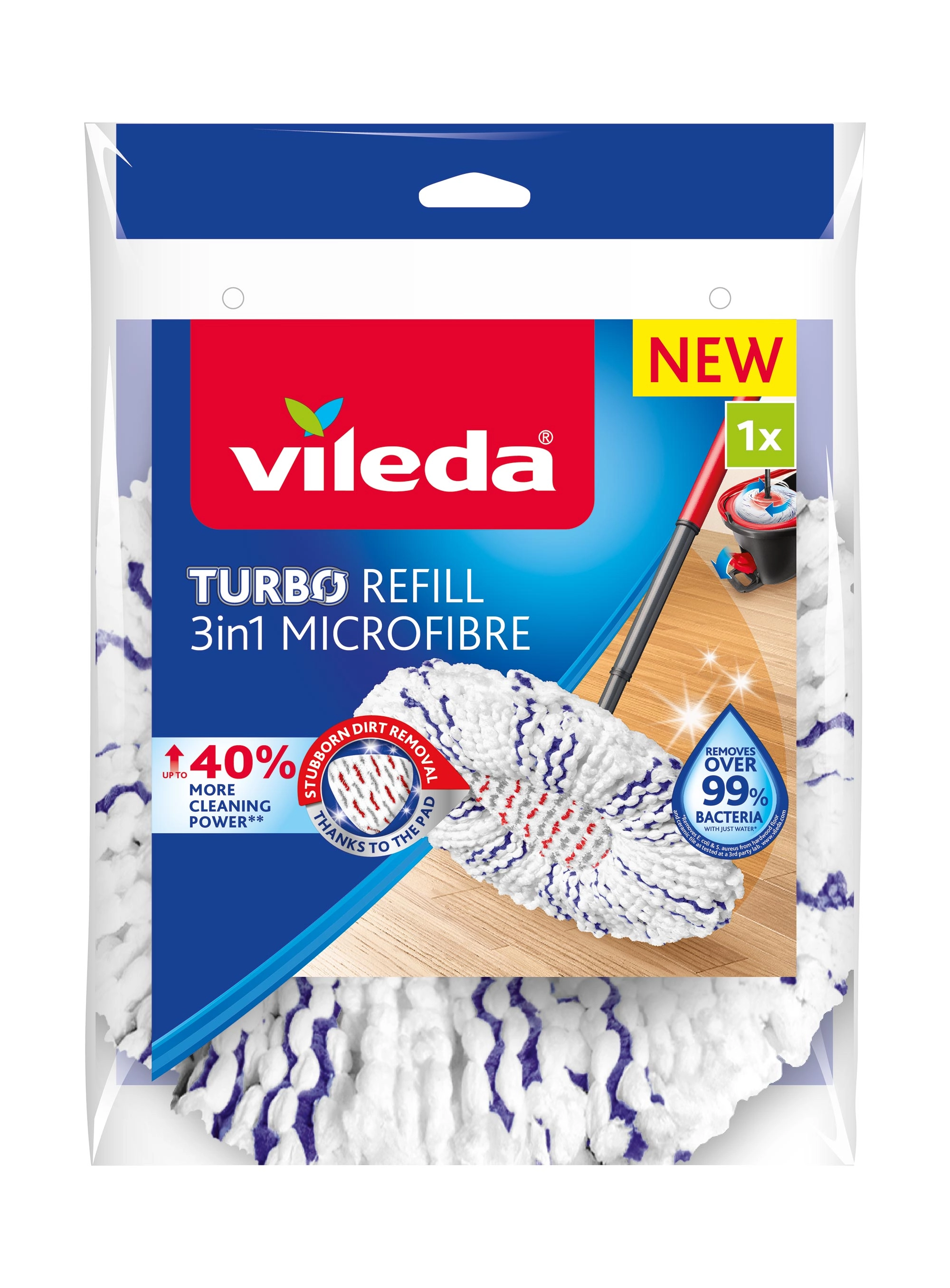 Nakładka do mopa Vileda Turbo 3w1 Mikrofibra