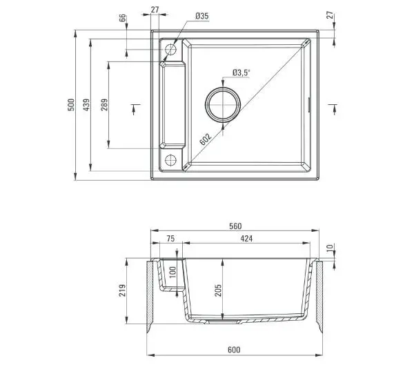 Deante Magnetic ZRM A103 Granitowy Alabaster - DRUGI -30%, ALBO 5-TY ZA 1ZŁ - Kup na Raty - RRSO 0%