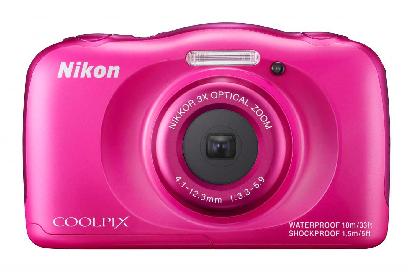 Nikon Coolpix S33 (różowy) + plecak