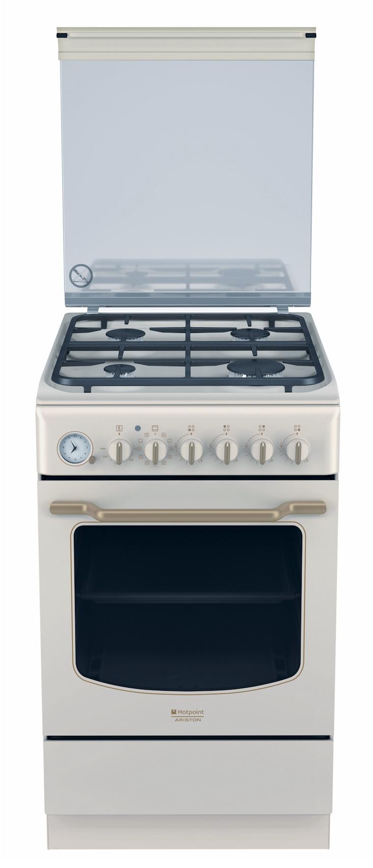Kuchnia gazowo-elektryczna Hotpoint-Ariston HT5GM4AF C (OW) EE - termoobieg
