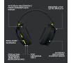 Słuchawki bezprzewodowe z mikrofonem Logitech G435 Lightspeed - czarny + naklejki