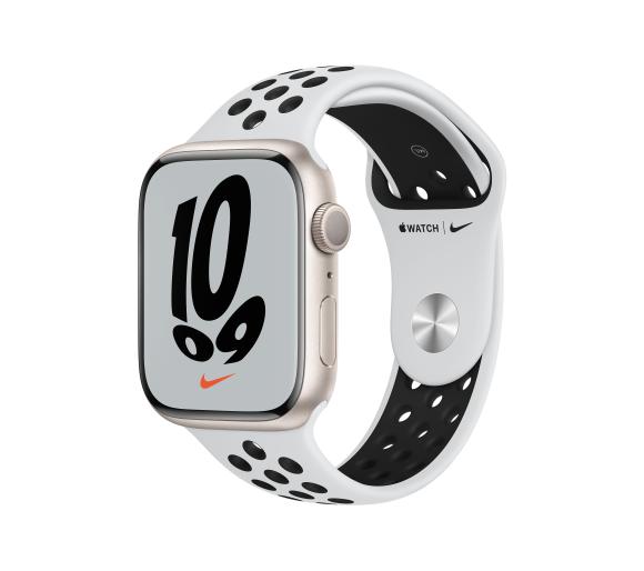 Smartwatch Apple Watch Nike Series 7 GPS 45mm (czarno-biały)