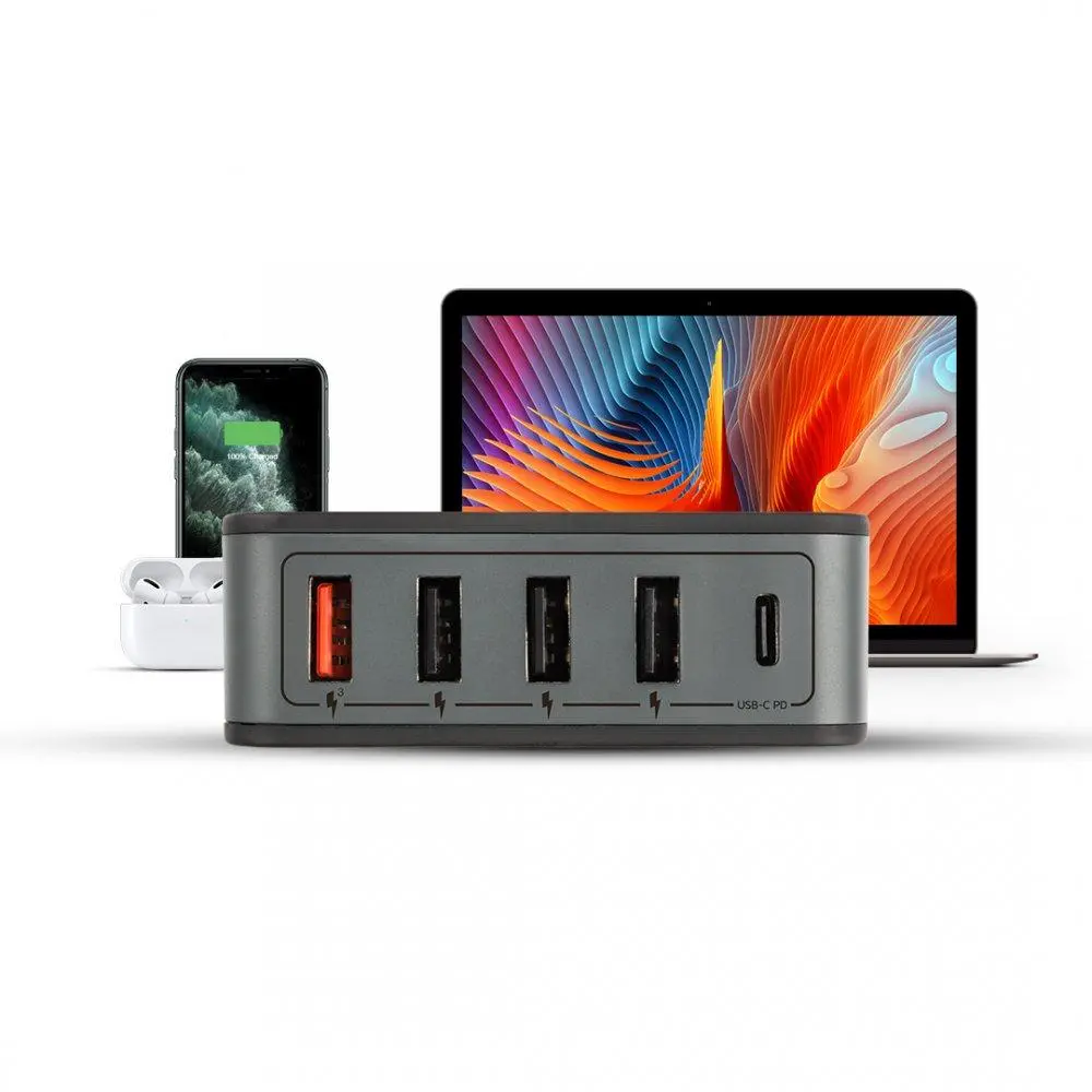Ładowarka sieciowa Xtorm Worx Multi 4xUSB-A USB-C 60W Czarny