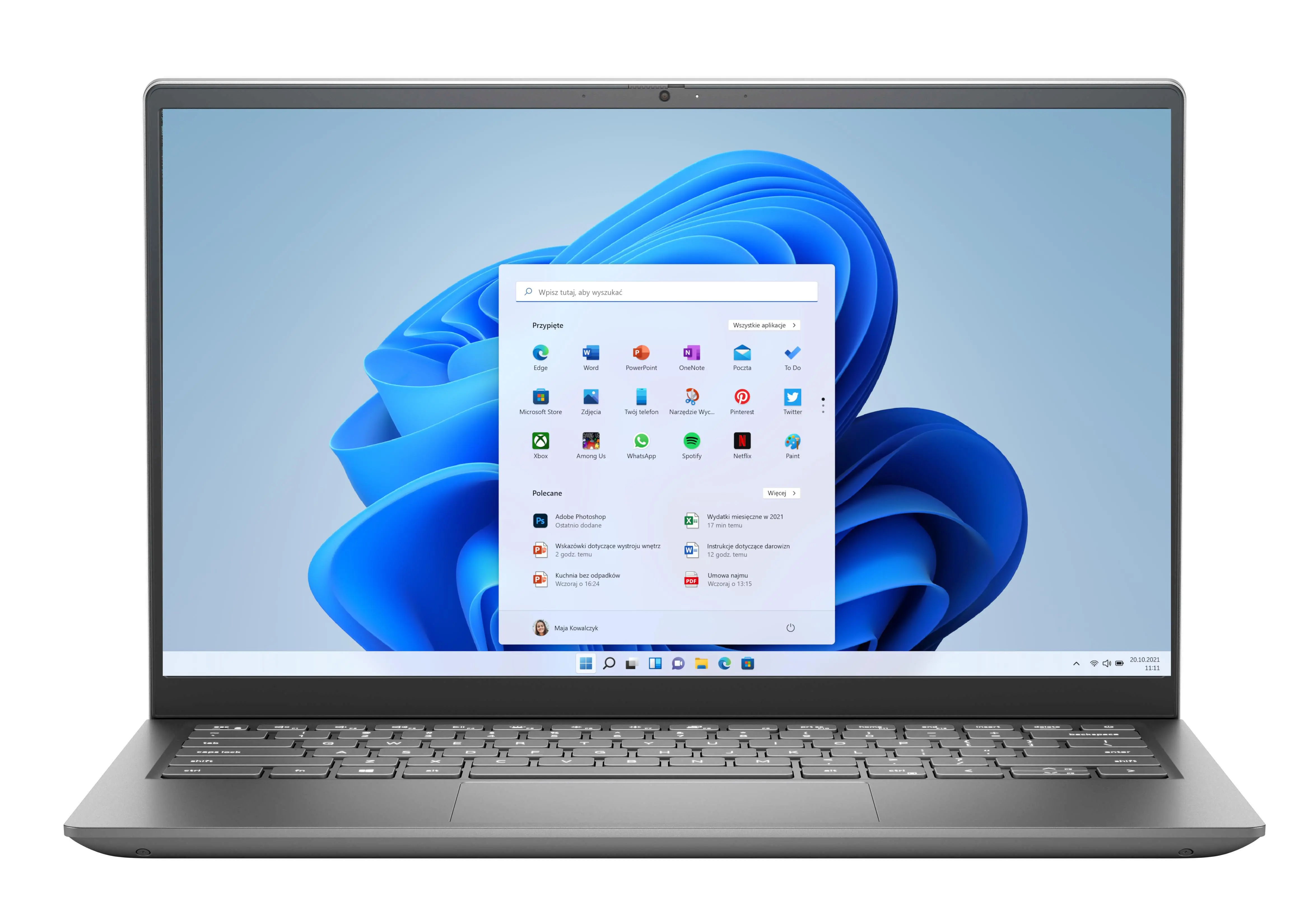 DELL Inspiron 14 5415 Ryzen7 5700U 14インチ Laptop biznesowy Dell Inspiron 5415-8741 14'' R7 5700U 16GB