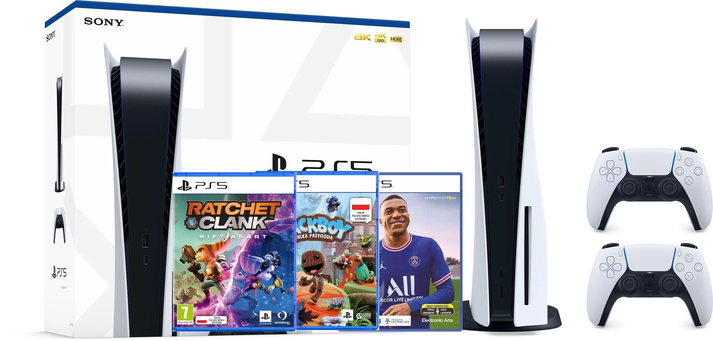 PlayStation - 新品PlayStation5 PS5 Konsola SONY PlayStation 5 Slim + Top Spin 2K25 Gra PS5