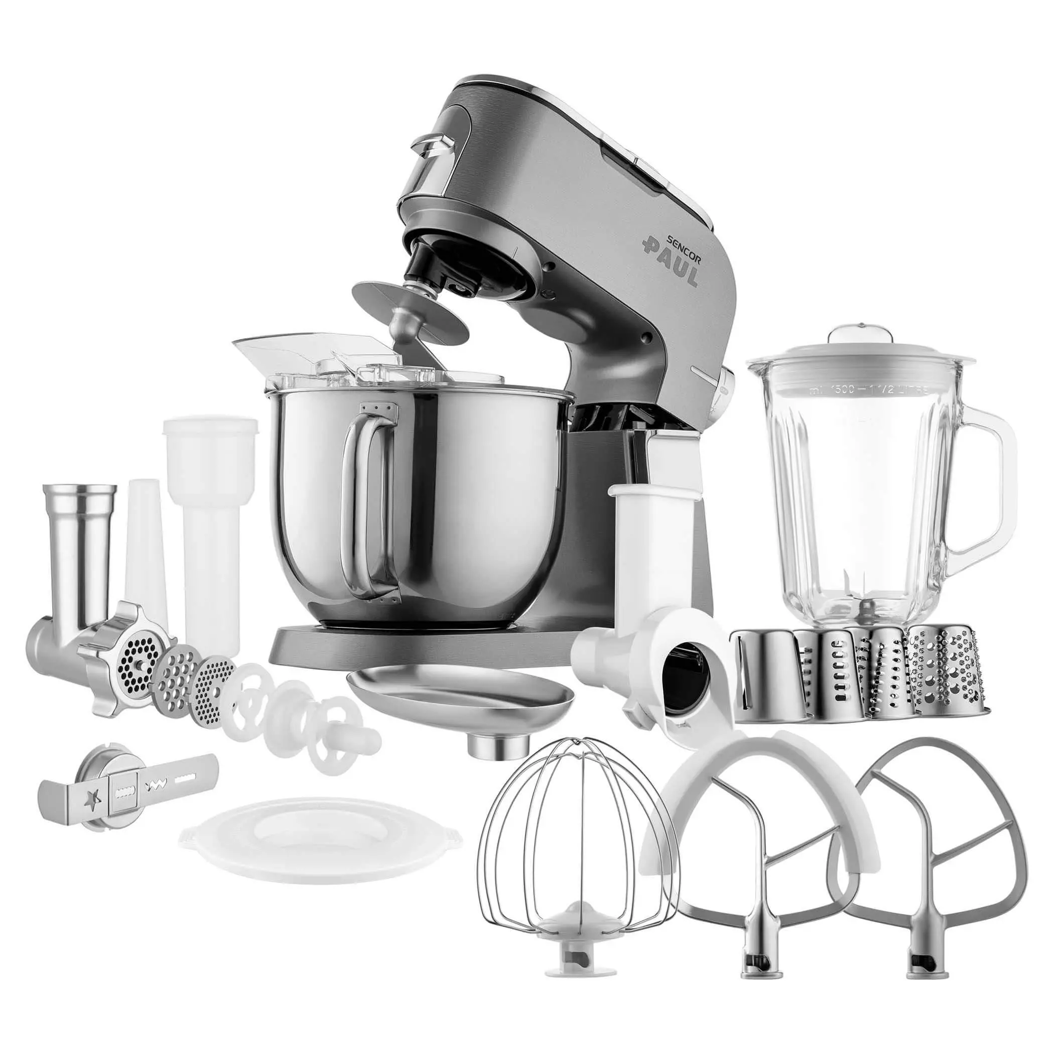 Robot planetarny Sencor STM 7900 1500W Maszynka do mielenia Szatkownica Blender kielichowy