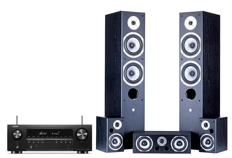 Zestaw kina Denon AVR-S660H, Wilson MoviX 5.0 Czarny