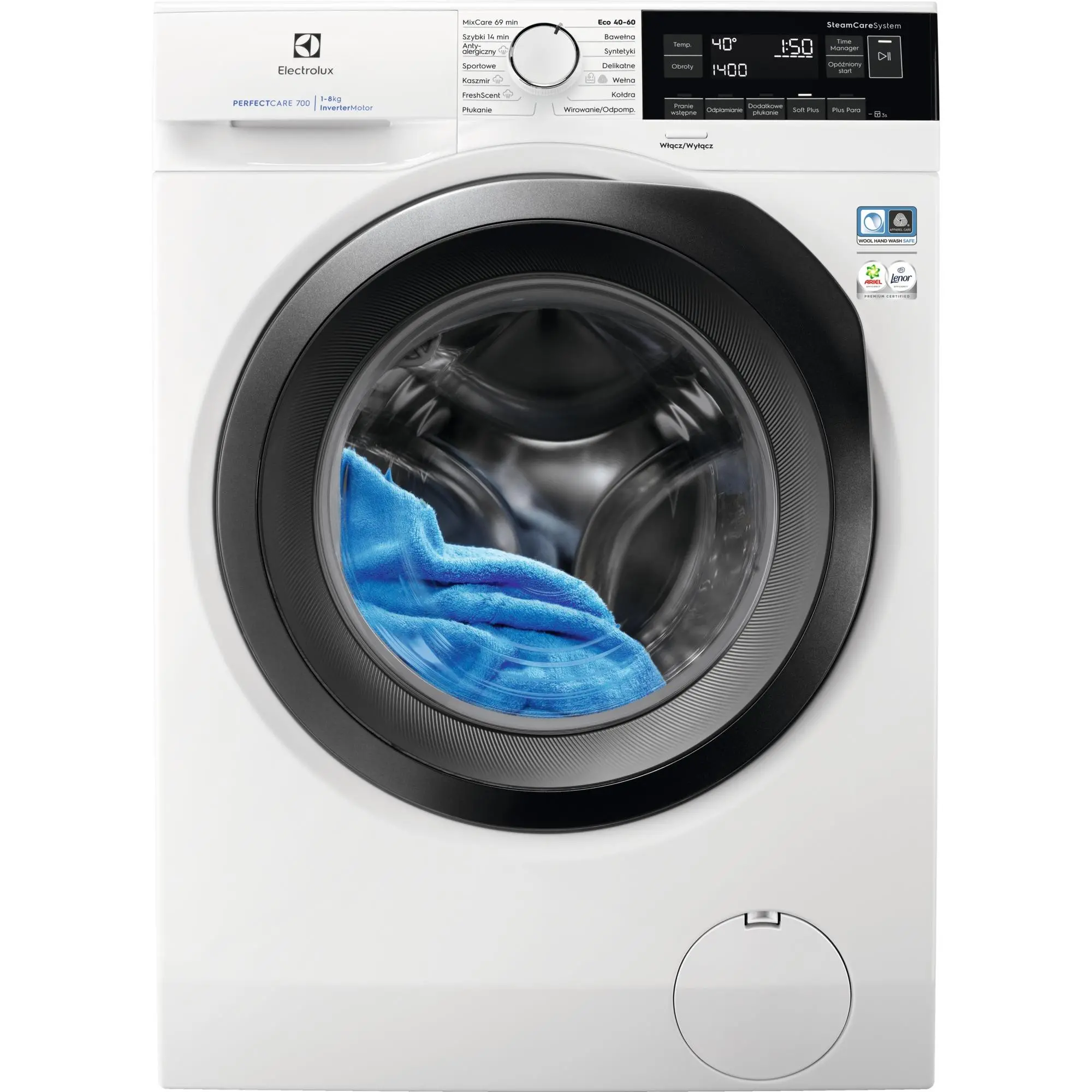 Pralka Electrolux 700 SteamCare EW7F348ASP 8kg 1400obr/min
