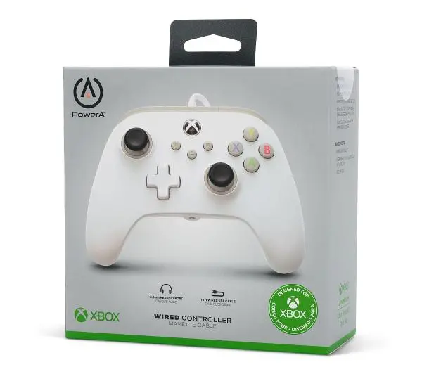 PowerA przewodowy do Xbox Series X/S, Xbox One, PC Biały