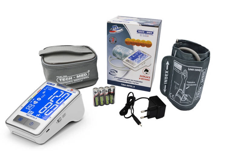 Ciśnieniomierz Tech-Med TMA-INTEL 9 Wykrywanie arytmii Wykrywanie migotania przedsionków