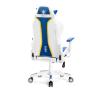 Fotel Diablo Chairs X-One 2.0 King Size Aqua Blue Gamingowy do 160kg Skóra ECO Tkanina Biało-niebieski