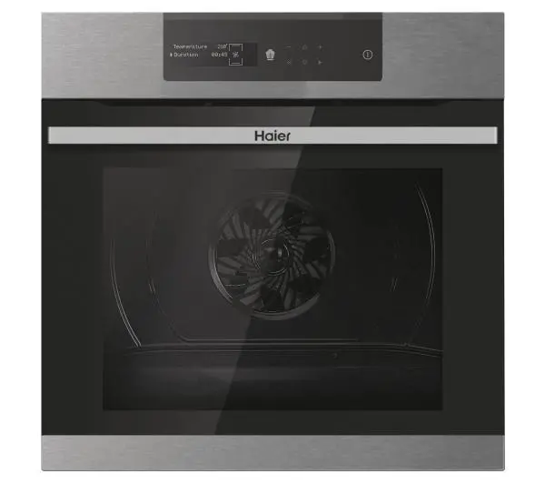 Haier I-Message 2 HWO60SM2B9XH Termoobieg Termosonda Zdalne sterowanie Srebrno-czarny