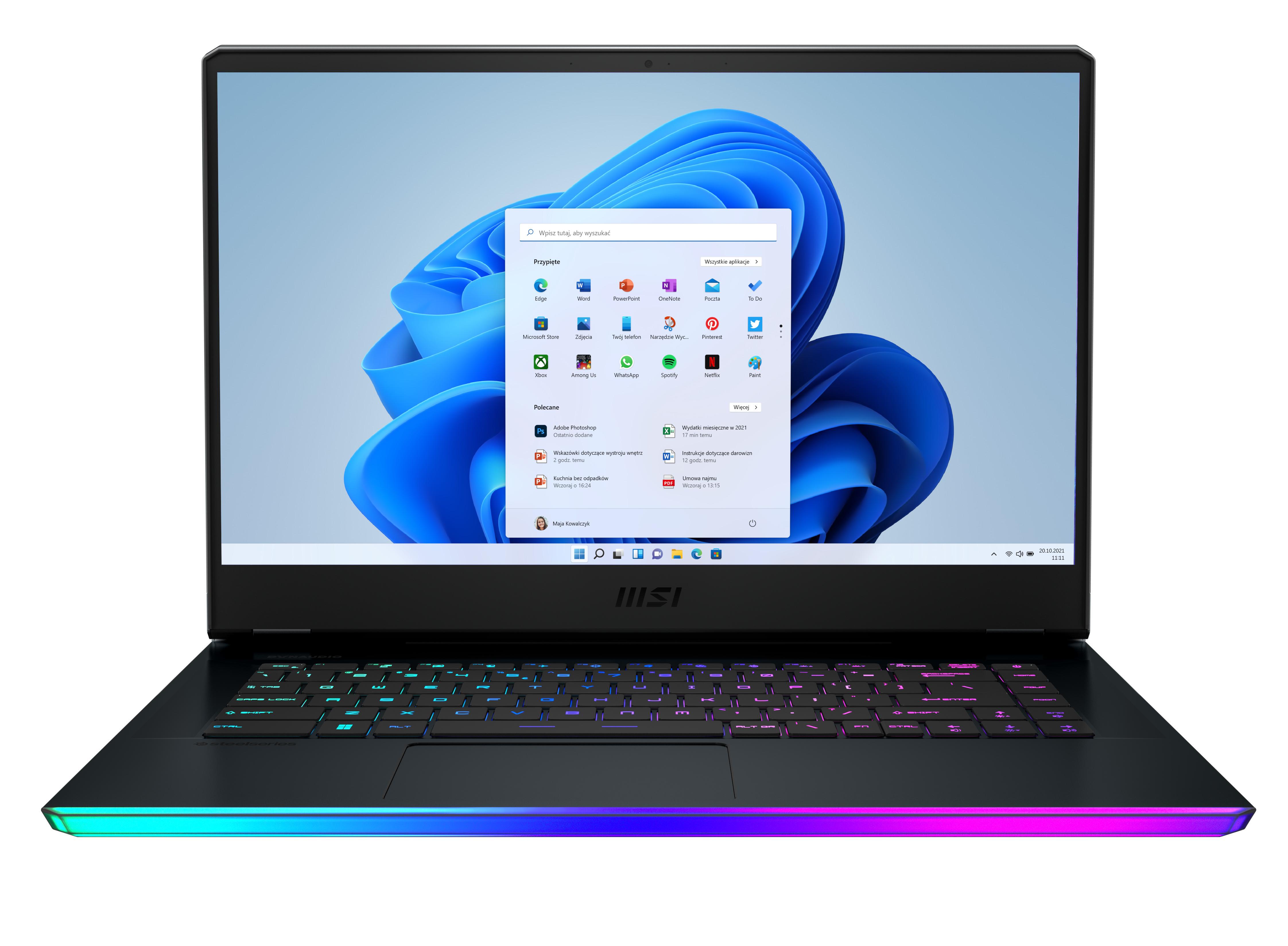 Laptop gamingowy MSI Raider GE66 12UGS-065PL 15,6" 240Hz  i9-12900HK 32GB RAM  1TB Dysk SSD  RTX3070Ti Win11