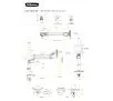 Uchwyt do monitora Fellowes TALLO Modular 1M 8616201 od 15" do 32" Max 9kg Biały