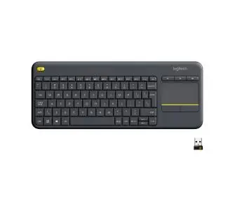 Klawiatura membranowa Logitech Wireless Touch Keyboard K400 Plus  Szary