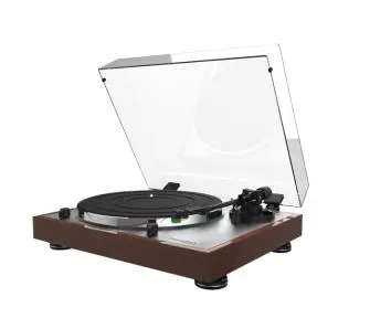 Gramofon Thorens TD 402 DD Automatyczny Napęd bezpośredni Przedwzmacniacz Brązowy błyszczący