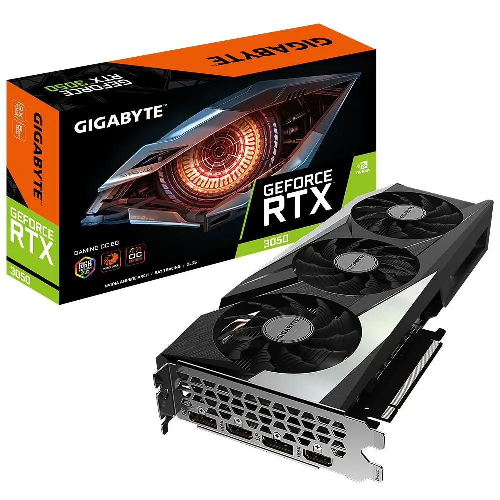Karta graficzna Gigabyte GeForce RTX 3050 GAMING OC 8GB GDDR6 128bit DLSS