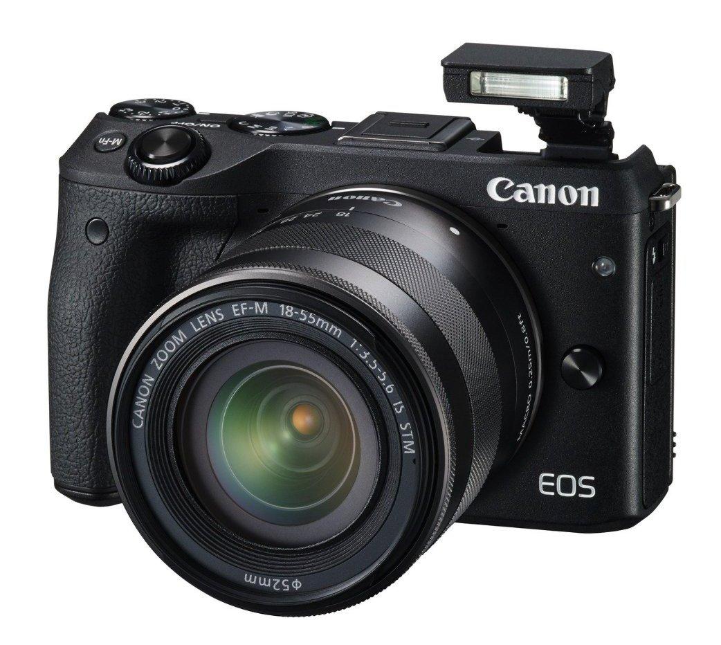 Canon　EOS M3 18-55㍉ Canon EOS M3 + 18-55 mm f/3,5-5,6 IS STM (czarny) - Opinie, Cena