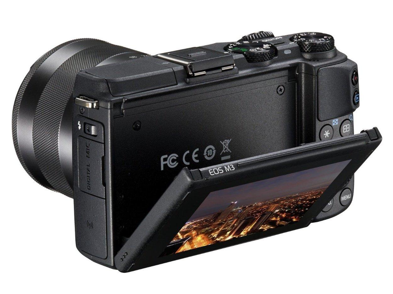 Canon EOS M3 + 18-55 mm f/3,5-5,6 IS STM (czarny) - Opinie, Cena