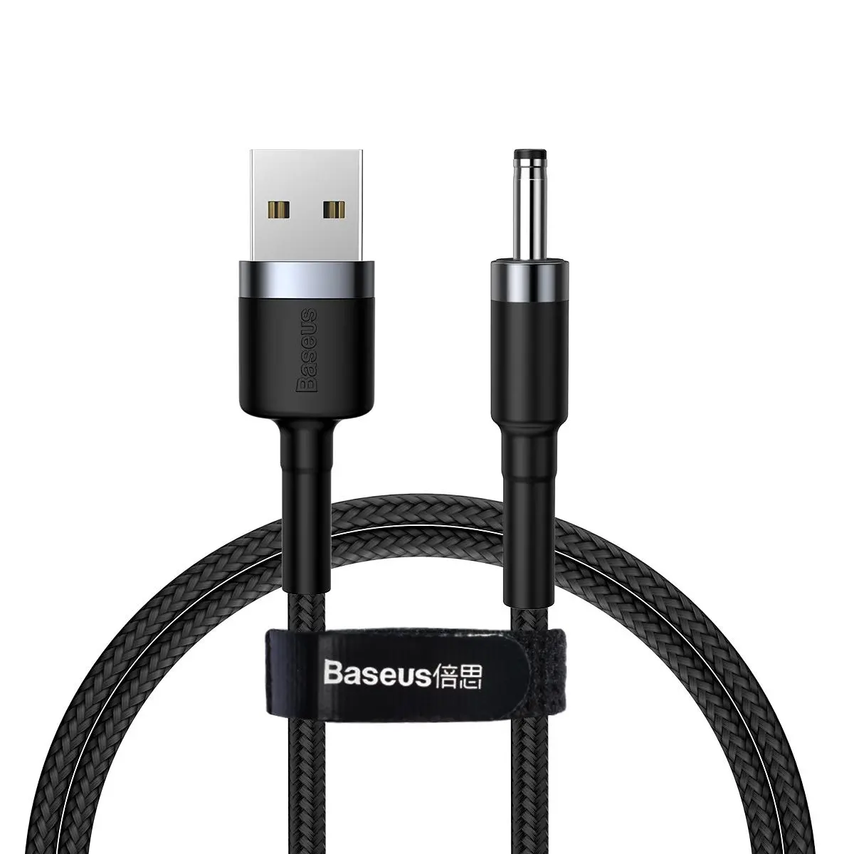 Kabel Baseus USB do DC 3,5mm Cafule 2A 1m Czarno-szary