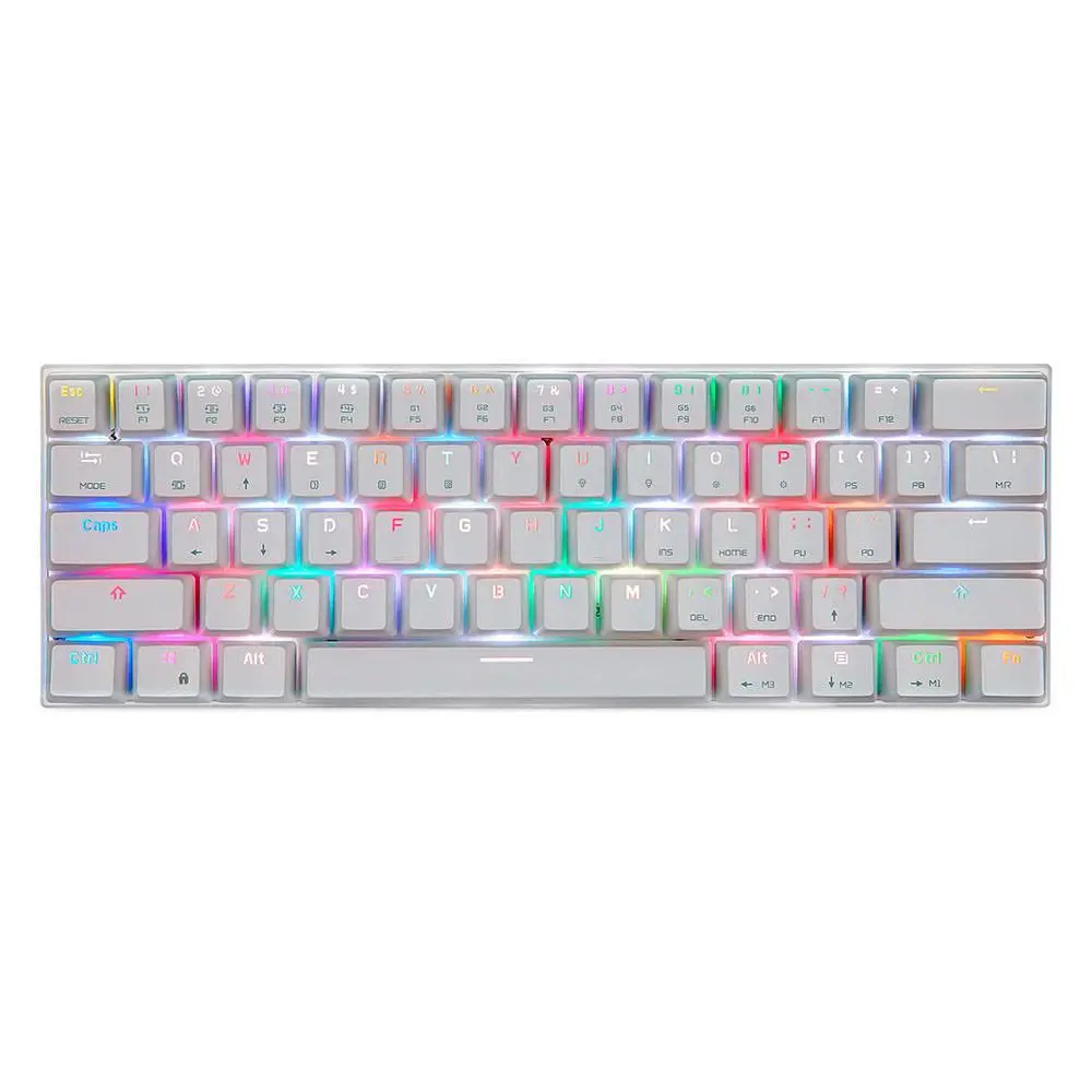 Klawiatura mechaniczna Motospeed CK62 Bluetooth Outemu Blue  Biały
