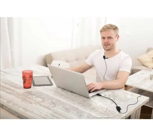 Saramonic EA2L 2x mini Jack TRS do USB-A
