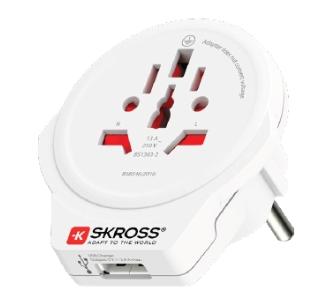 Adapter podróżny Skross World to Europe USB (1.500266)