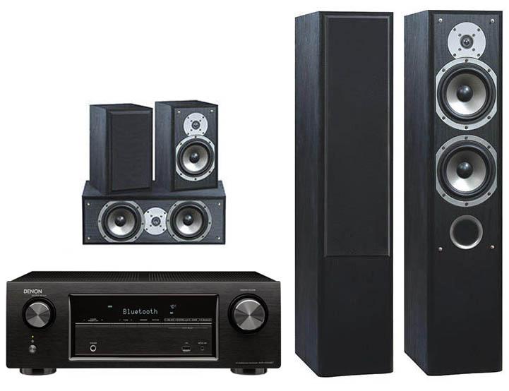 Zestaw kina Denon AVR-X520BT, Eltax Explorer HCP (czarny)