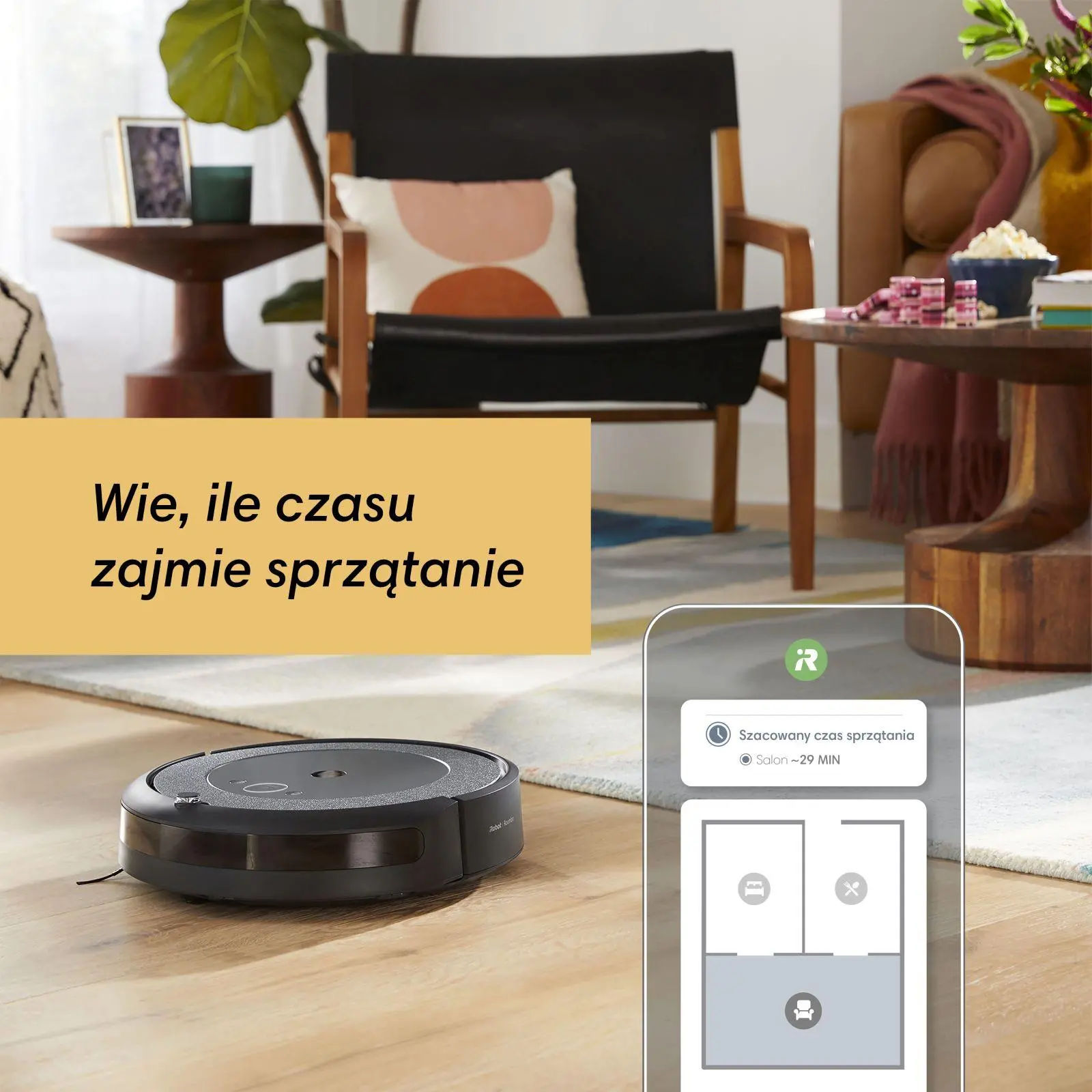Robot sprzątający iRobot Roomba I5 Tworzenie mapy pomieszczenia