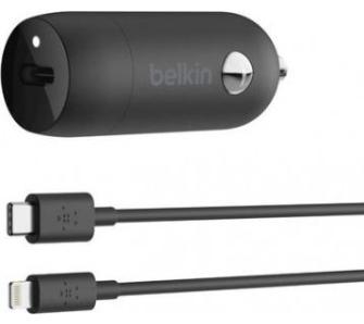 Ładowarka samochodowa Belkin 1x USB-C 3.6 A + kabel Lightning