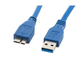 Lanberg USB-A do microUSB 0,5 m Niebieski