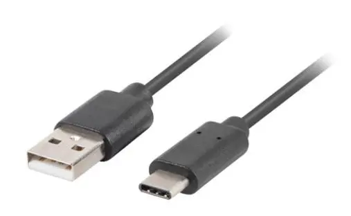 Kabel Lanberg USB do USB-C QC 3,0 1m Czarny