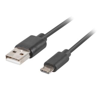 Kabel Lanberg USB 2,0 do microUSB QC 3,0 1,8m Czarny