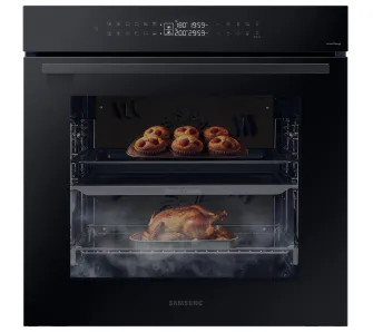 Piekarnik elektryczny parowy Samsung NV7B4245VAK Dual Cook Termoobieg Zdalne sterowanie Czarne szkło